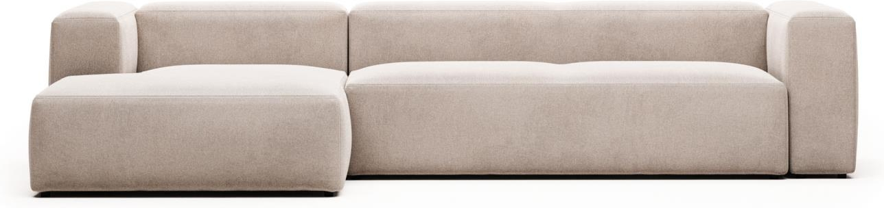 Chaiselong Sofa Kave Home Blok Venstrevendt Beige Tilbud