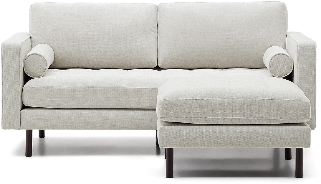 Chaiselong Sofa Kave Home Bogart - Vintage Stil i Perlegrå