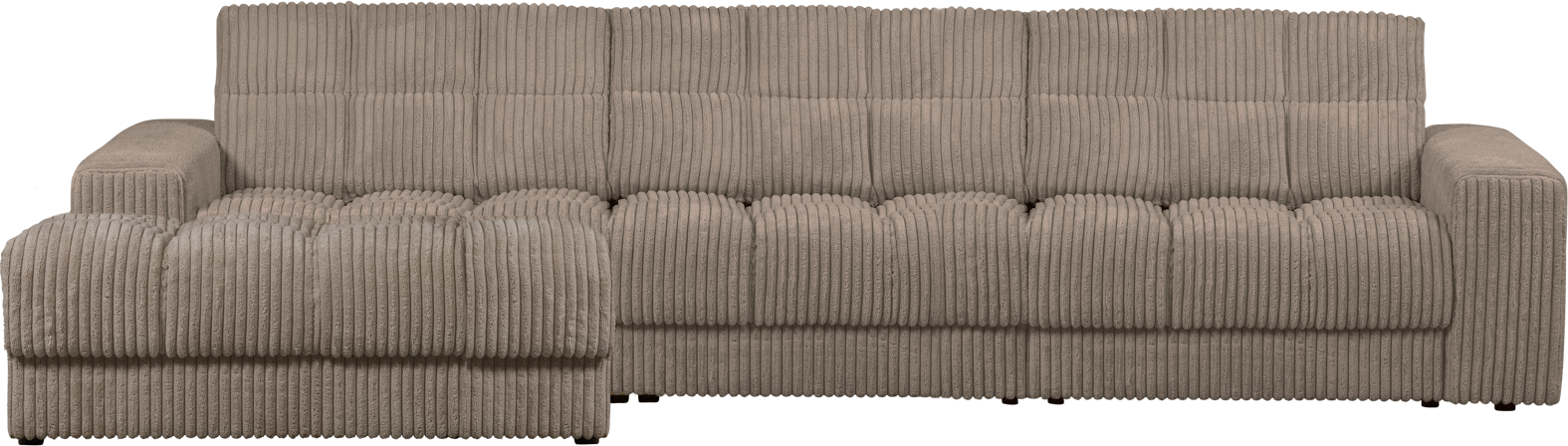 Venstrevendt Fløjl Chaiselong Sofa fra Woood - Stil og Komfort