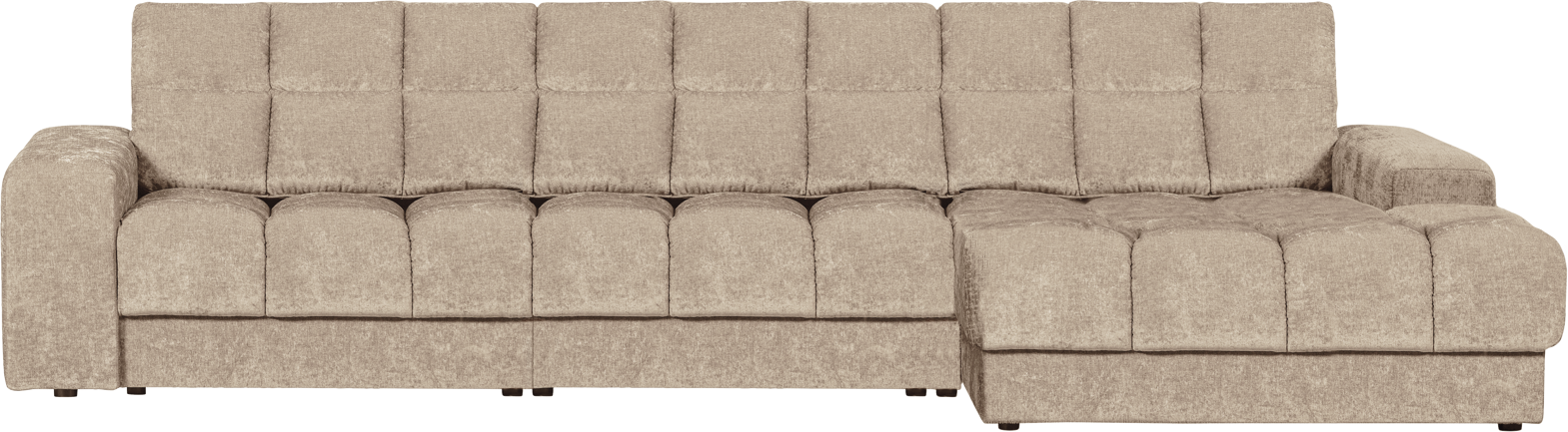 Chaiselong Sofa Woood Second Date Højrevendt Nougat Stof 316x162x78 Cm