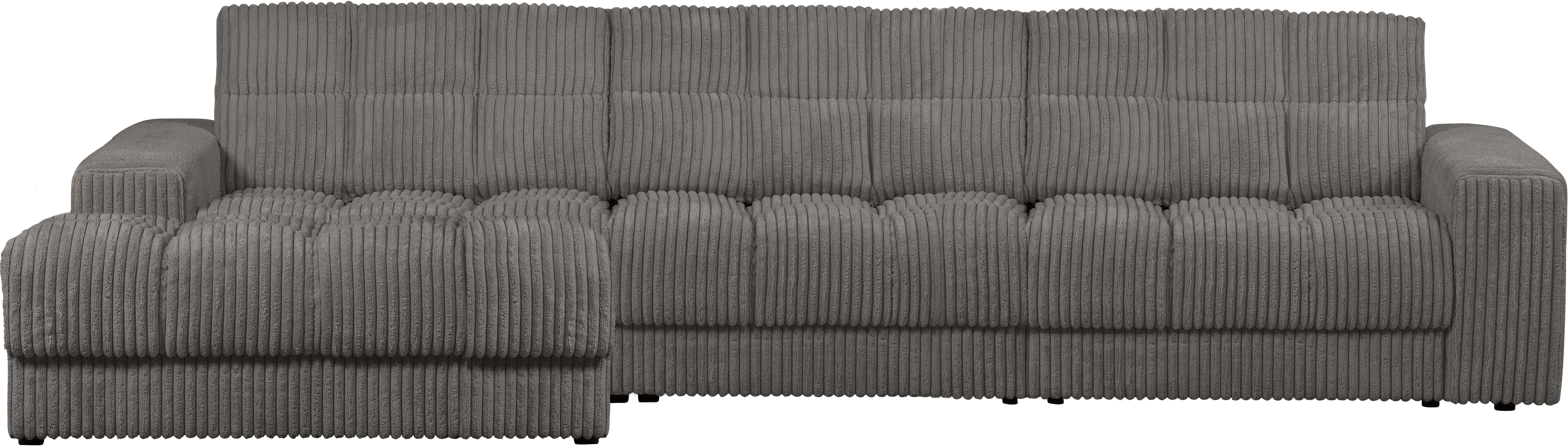Elegant Venstrevendt Terrazzo Fløjl Chaiselong Sofa