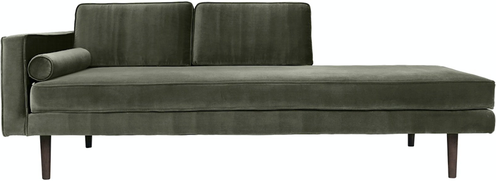 Chaiselongsofa i Velour fra Broste Copenhagen - Black Friday!