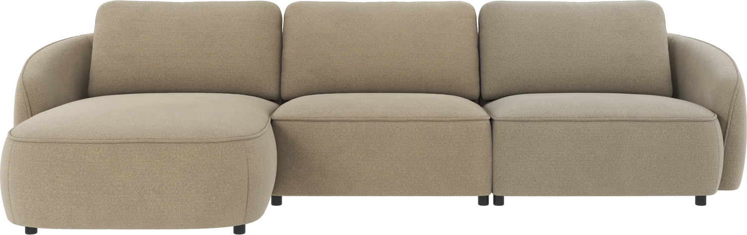 Chaiselongsofa Hjørnesofa Venstrevendt Rowico Norris Rita Mørk Beige 319   162   80 Cm Fsc-mix Polyester