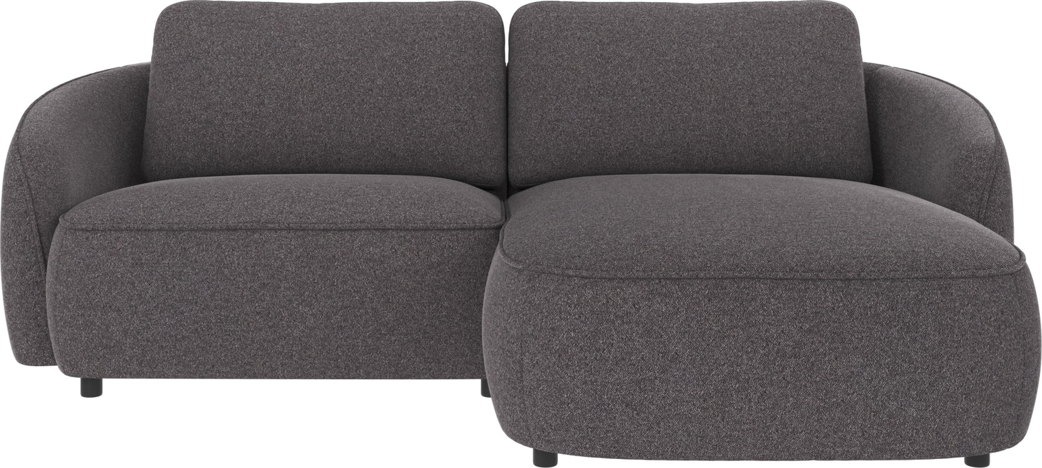 Chaiselongsofa Højrevendt Rowico Norris Mørkegråt Brenda Stof 226x162 Cm