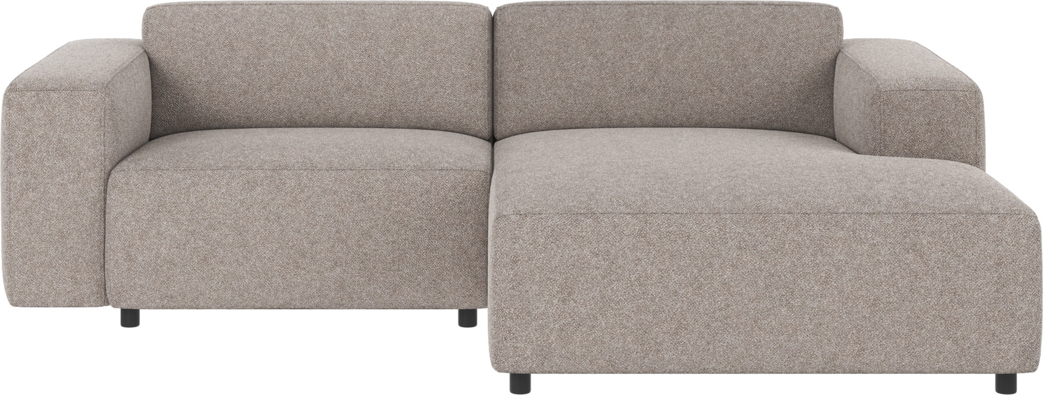 Chaiselongsofa Højrevendt Rowico Willard Bobby Grå Polyester Stof 234x161 Cm