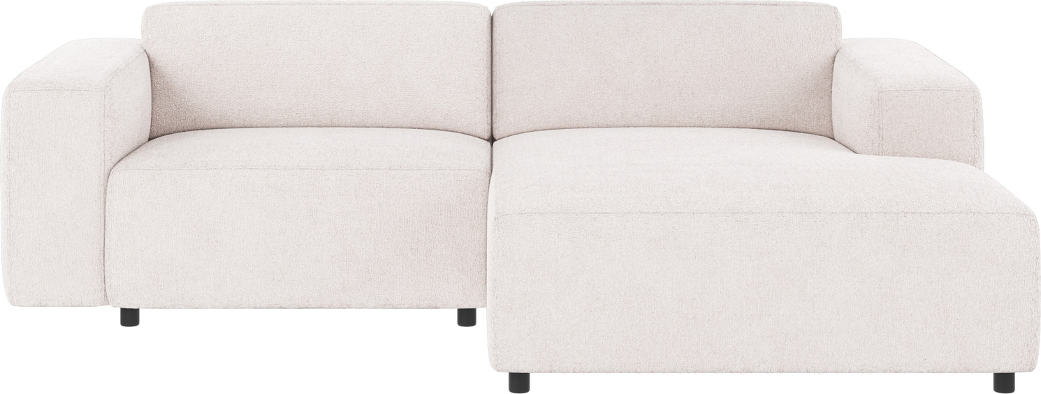 Chaiselongsofa Højrevendt Rowico Willard Hvidt Greg Stof Skandinavisk Design Med Slidstærk Fsc-mix Ramme
