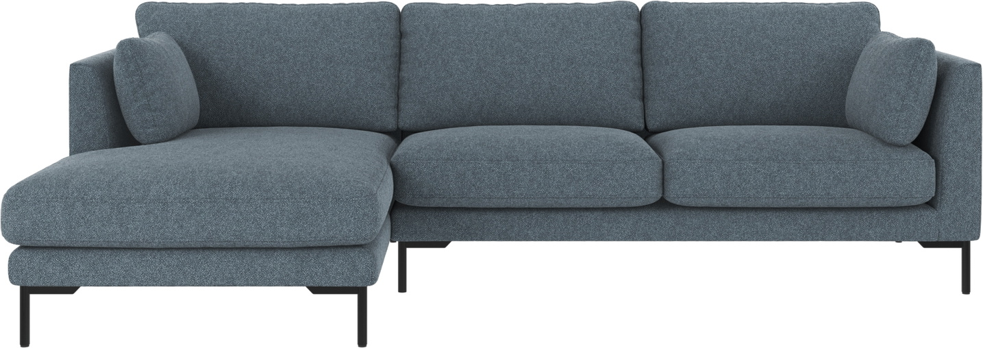 Chaiselongsofa Rowico Corwin Bobby Mellemblå - Venstrevendt