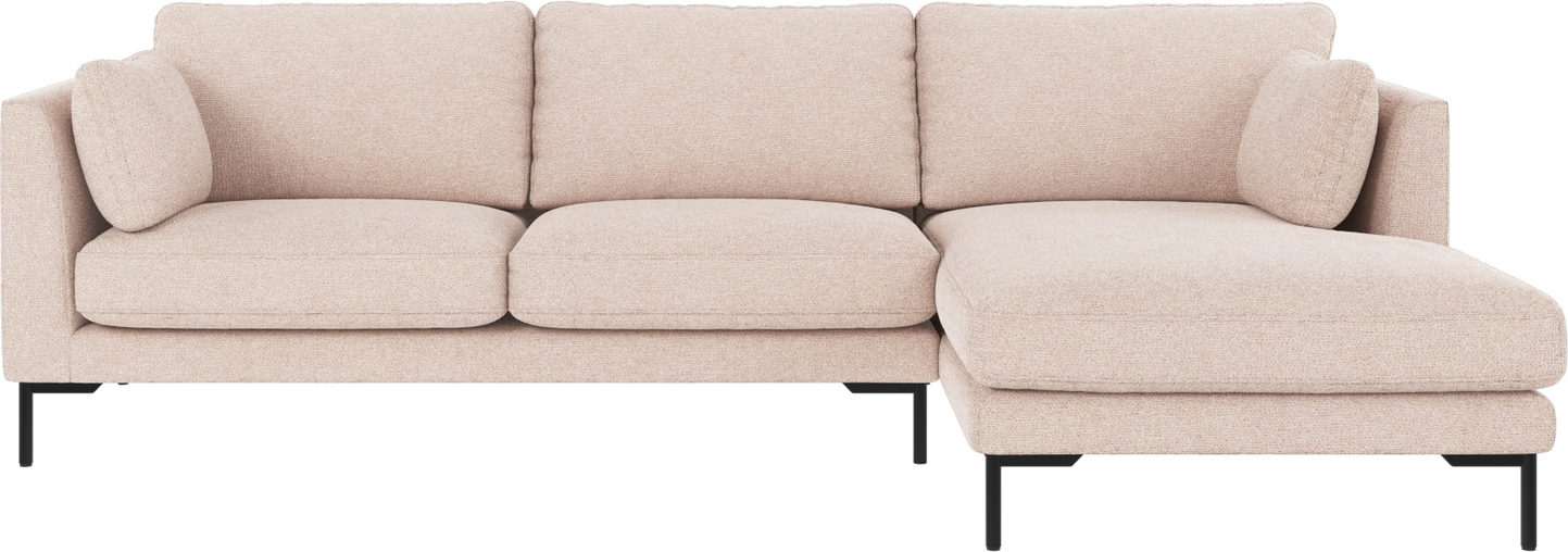 Chaiselongsofa Rowico Corwin Højrevendt Lys Beige - Udsalg!