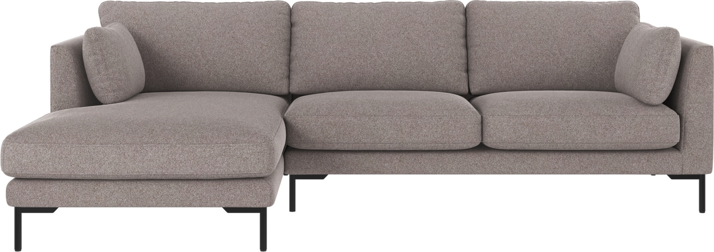 Chaiselongsofa Rowico Corwin - Venstrevendt i Grå-beige