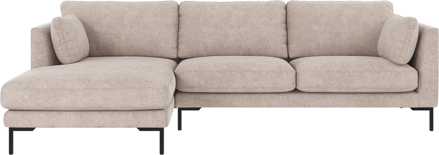 Chaiselongsofa Rowico Corwin Venstrevendt Lysegrå 270x160 cm