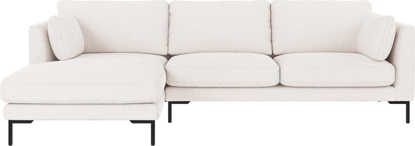 Chaiselongsofa Rowico Corwin Venstrevendt - Hvid Stof