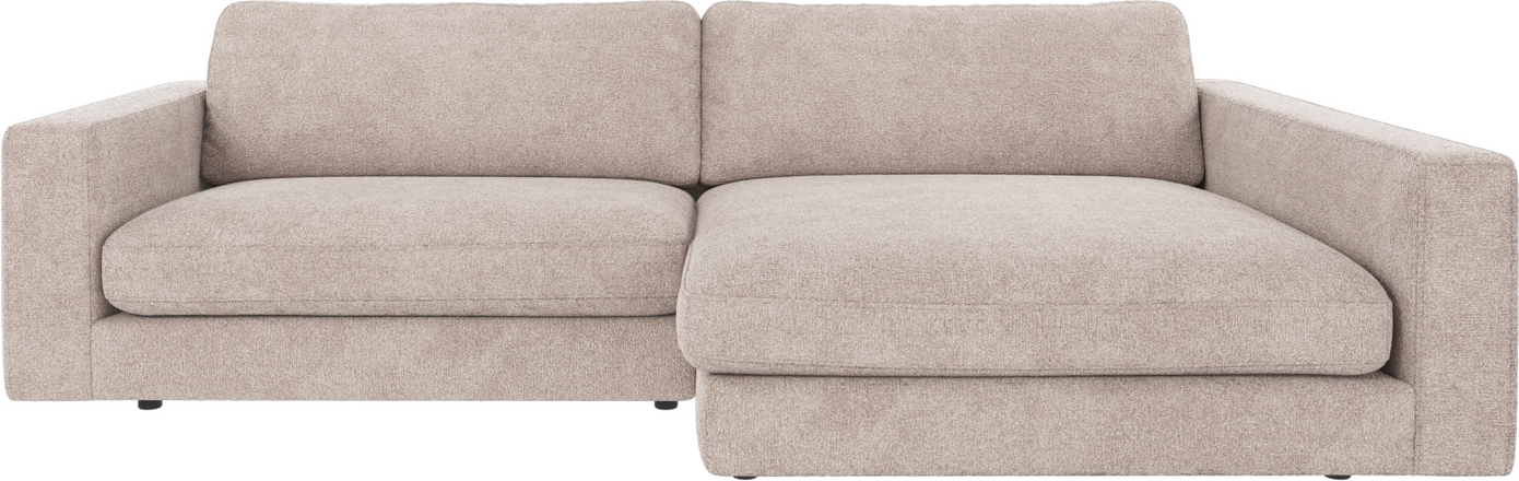 Chaiselongsofa Rowico Duncan Højrevendt Lysegrå Greg 17 Stof Modulsofa 150x258 Cm