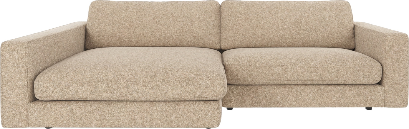 Chaiselongsofa Rowico Duncan Venstrevendt Polyesterstof Bobby Beige H78xb258xd150 Cm