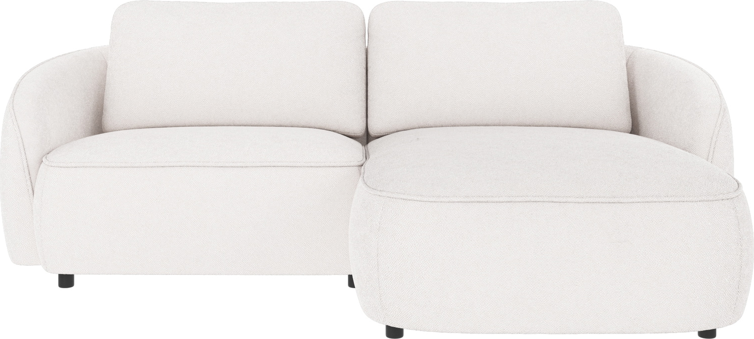 Chaiselongsofa Rowico Norris Bobby Hvid Højrevendt 226x162x80 Cm  100  Polyester  High Resilience Koldskum  Fsc-træ