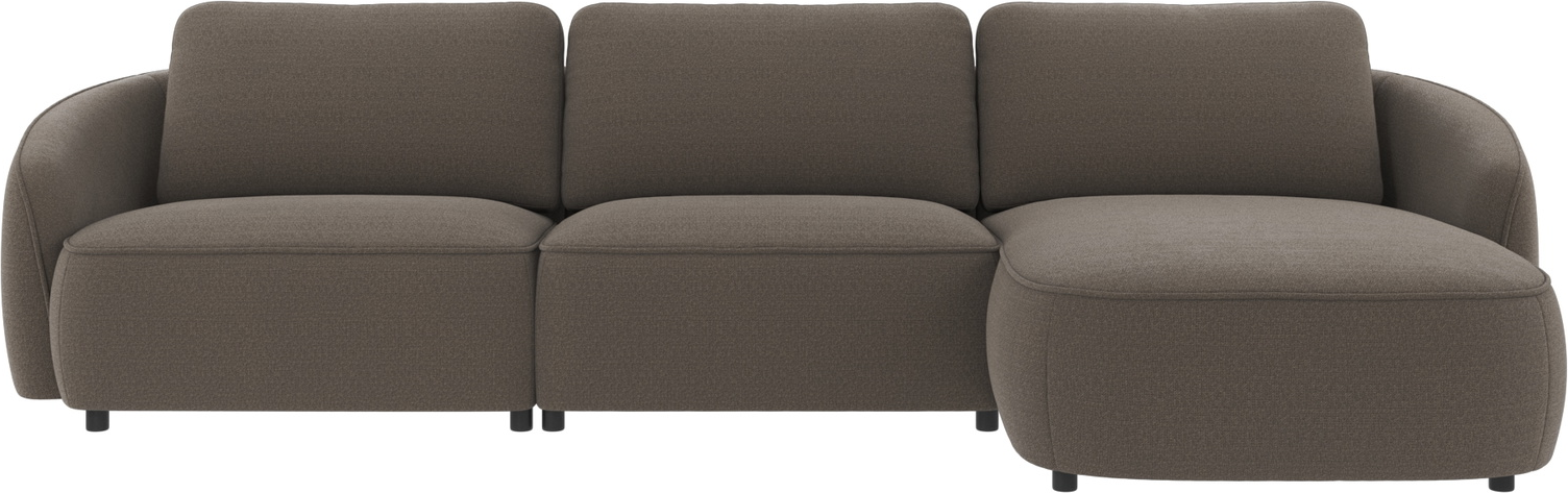 Chaiselongsofa Rowico Norris Højrevendt 319ã 162 Cm Mellemgrå Rita 108 Chenille