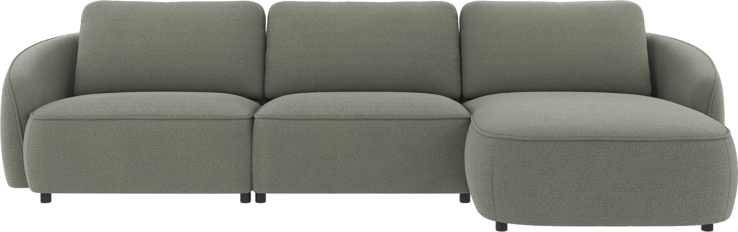 Chaiselongsofa Rowico Norris Højrevendt Grøn Rita Polyester 100 000 Martindale