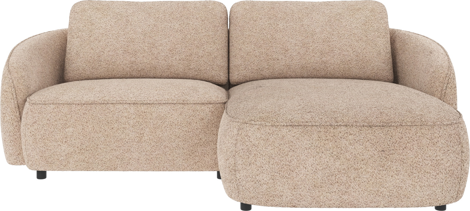 Chaiselongsofa Rowico Norris Højrevendt Lysbeige Anna Polyester Fsc-mix 226x162x80 Cm
