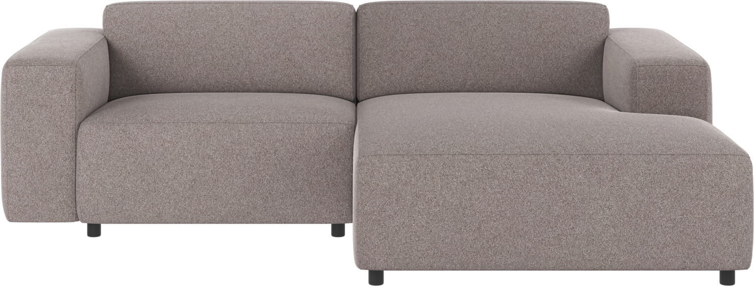 Chaiselongsofa Rowico Willard Højrevendt Gråbeige Brenda Modulopbygget Med Polyester Og Koldskum B234 D161 H70 Cm