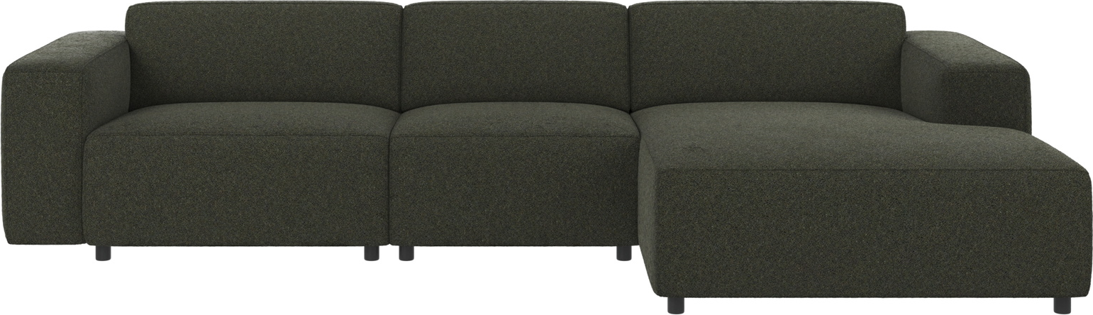 Chaiselongsofa Rowico Willard Højrevendt Grøn Alice Stof Skandinavisk Design