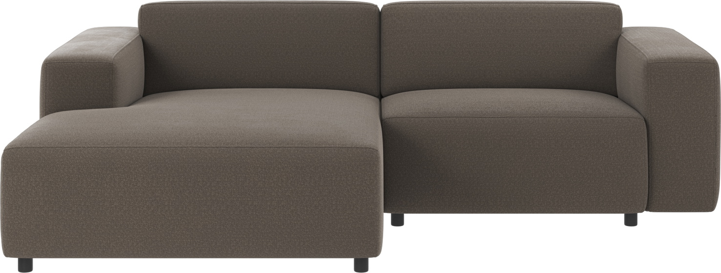 Chaiselongsofa Rowico Willard Rita 108 Mellemgrå Polyester Skandinavisk Minimalistisk Sofa Med Chaiselong 234ã 161 Cm