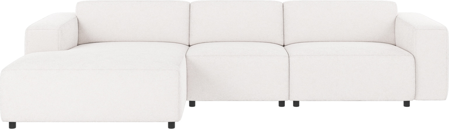 Chaiselongsofa Rowico Willard Venstrevendt Hvid Bobby Stof Modulopbygget 312ã 161ã 70 Cm