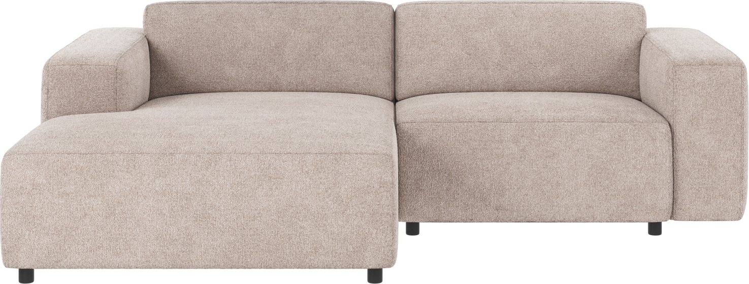 Chaiselongsofa Venstrevendt Stof Rowico Willard Greg 17 Lysegrå 234x161x70 Cm