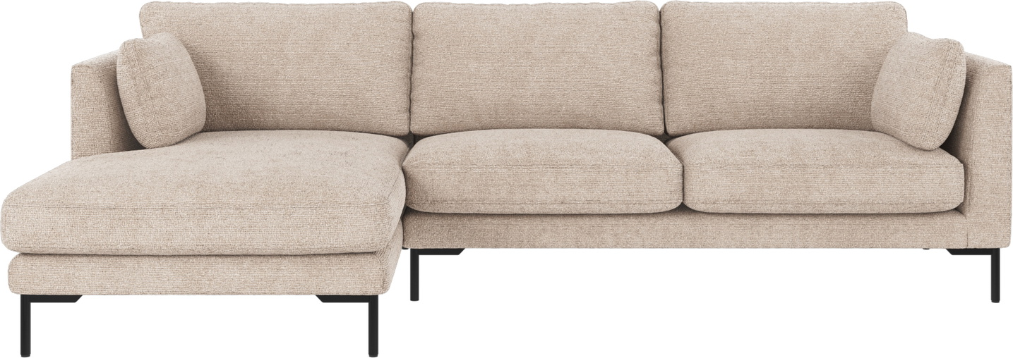 Chaiselongsofa Venstrevendt Rowico Corwin Loungesofa Lysegrå Robin Polyester H83ã B270ã D160 Cm