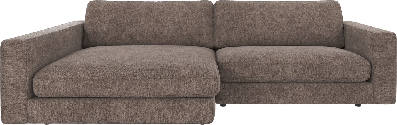 Chaiselongsofa Venstrevendt Rowico Duncan Mørk Beige Modulsofa Greg Polyester H78 B258 D150 Cm