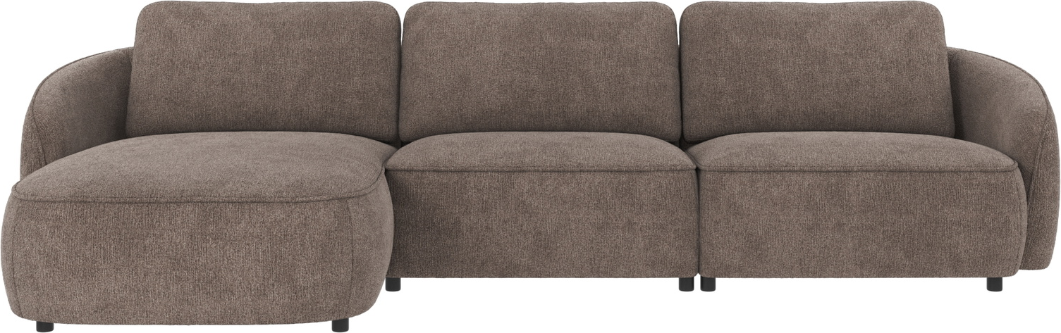 Chaiselongsofa Venstrevendt Rowico Norris Mørk Beige Stof Greg 100 Polyester