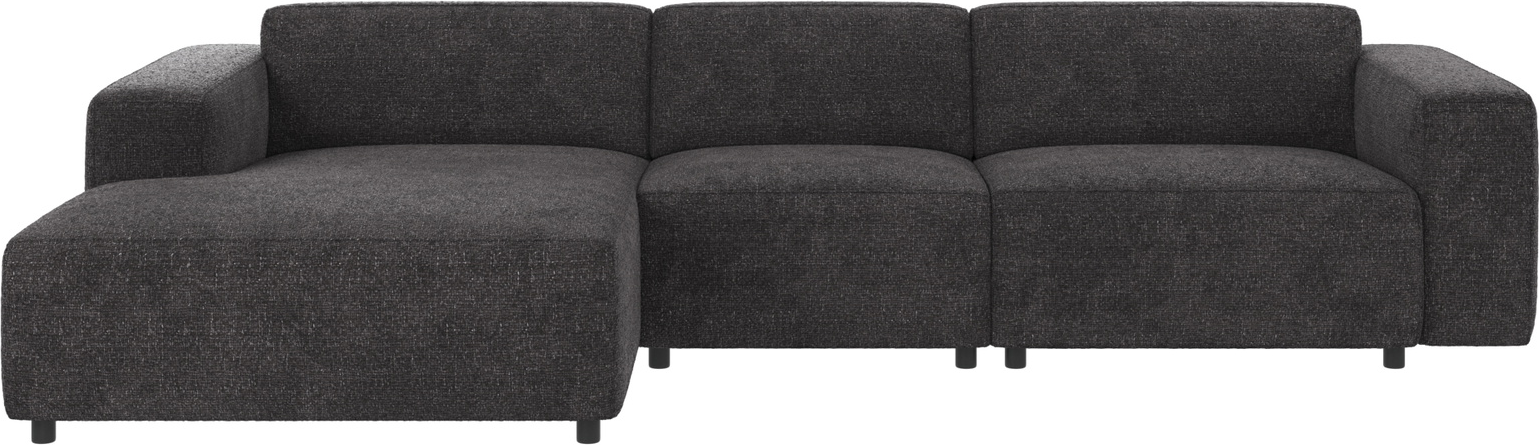 Chaiselongsofa Venstrevendt Rowico Willard Nordisk Design Mørkegrå Polyester Modulopbygget Slidstærk Robin 66 312x161 Cm