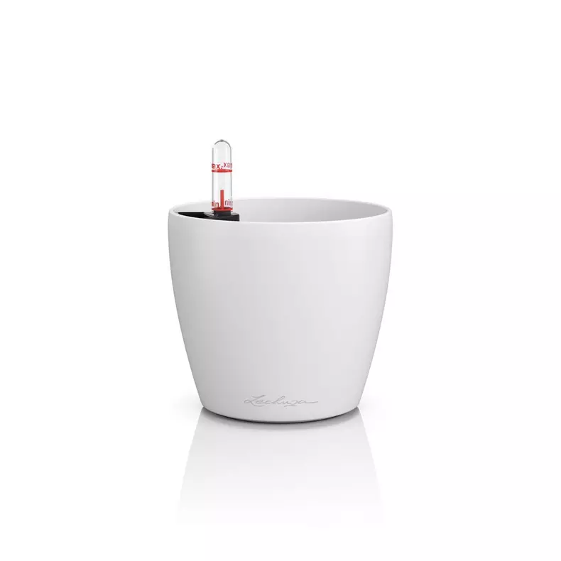 Classico Color 12 White Krukke Til Blomster Med Selvvandingssystem