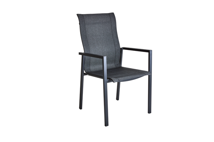 Comfy Stabelstol Sort Havestole Brafab Enggården Havemøbler