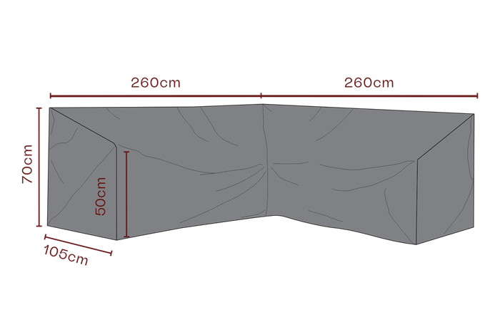 Cover Glendon Hjørnesofa 260x260 Cm Diverse   Overtræk Til Havemøbler Brafab Enggården Havemøbler
