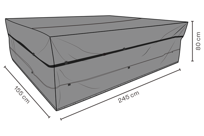 Cover Havebord 155   245 Cm Diverse   Overtræk Til Havemøbler Brafab Enggården Havemøbler