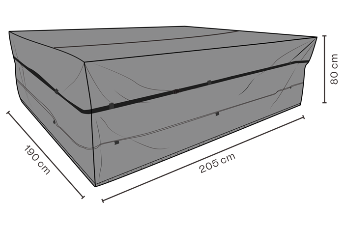 Cover Havebord 190   205 Cm Diverse   Overtræk Til Havemøbler Brafab Enggården Havemøbler