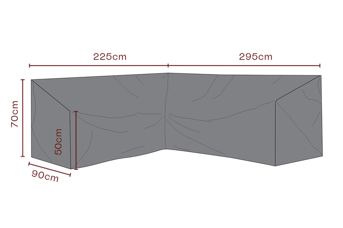 Cover Weldon Hjørnesofa 225x295 Cm Diverse   Overtræk Til Havemøbler Brafab Enggården Havemøbler