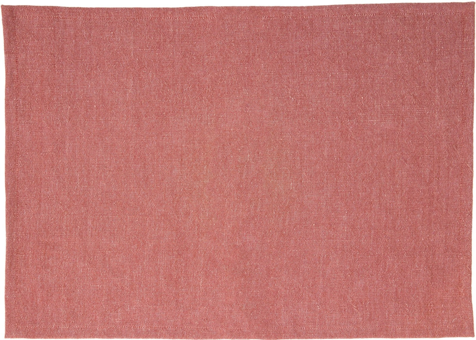 Dækkeserviet Bordmåtte Kave Home Abinadi Rød 35x50 Cm   Naturlige Fibre