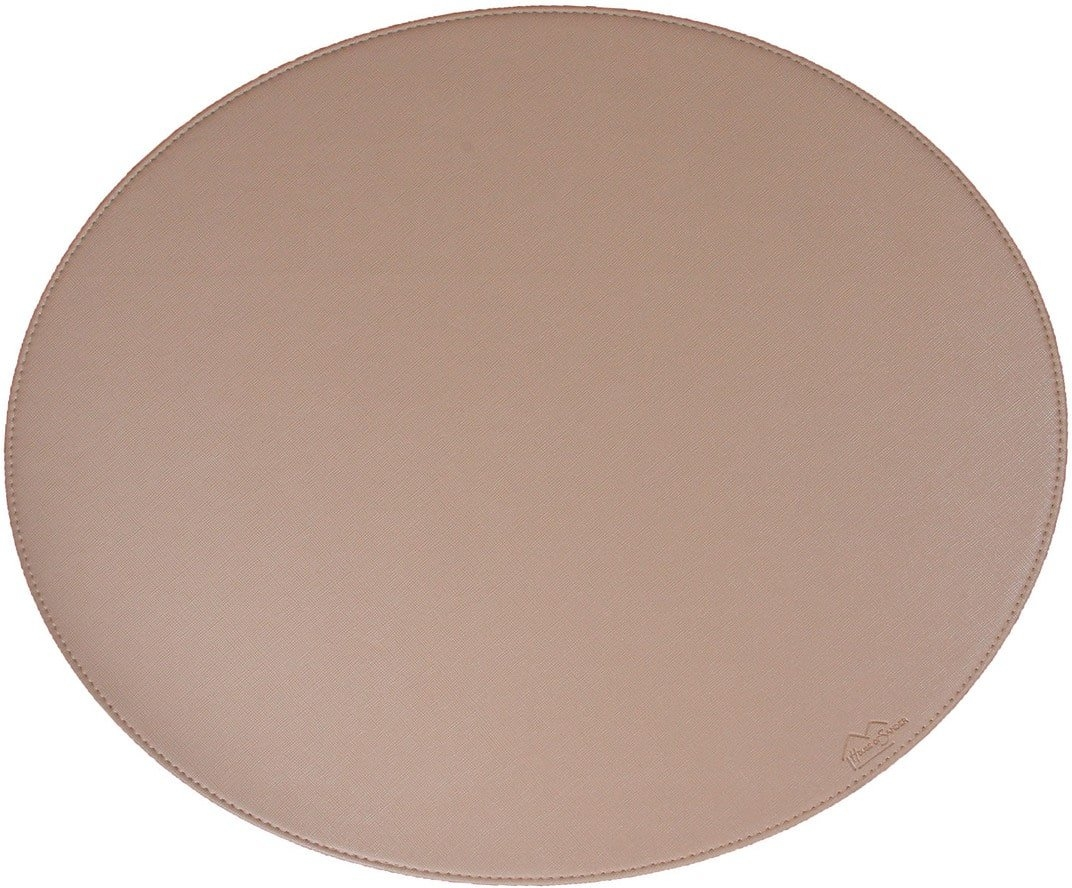 Dækkeserviet House Of Sander Blank   Imiteret Læder Beige 36     44   Cm