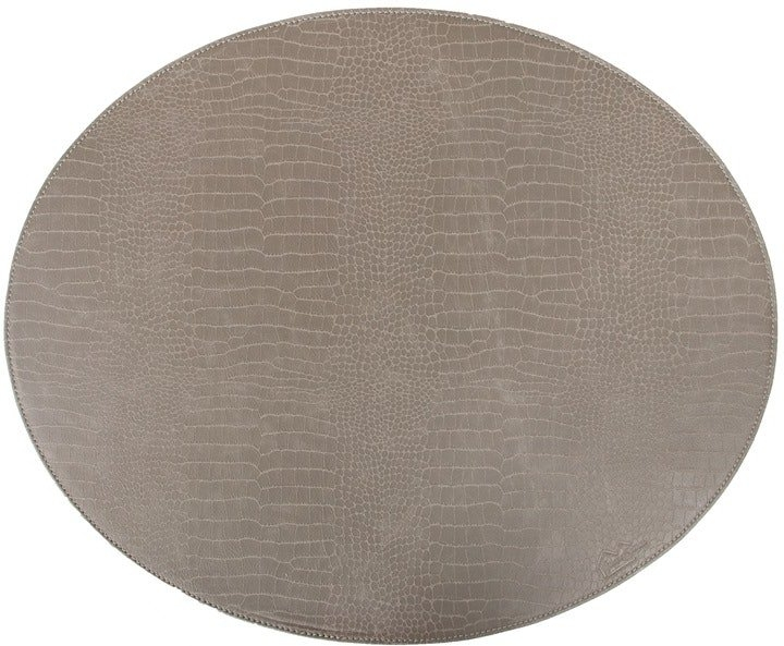 Dækkeserviet Rund House Of Sander Sander   Kunstlæder Grå Slangeprint Bordskåner 36 5ã 44   Cm