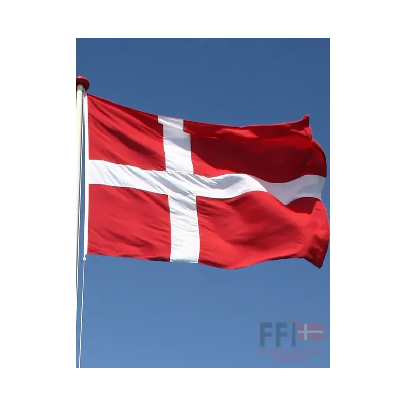 Dannebrogsflag Til 10 Meter Glasfiberflagstang
