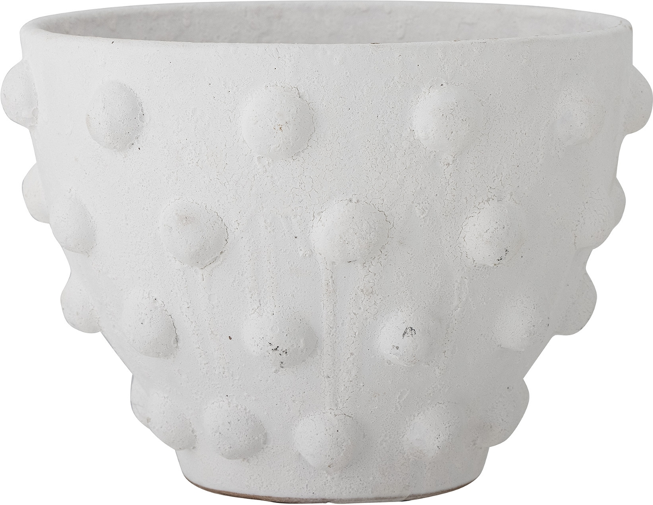 Deko Urtepotte Bloomingville Rokiya ø27     H20 Cm Hvid Terrakotta