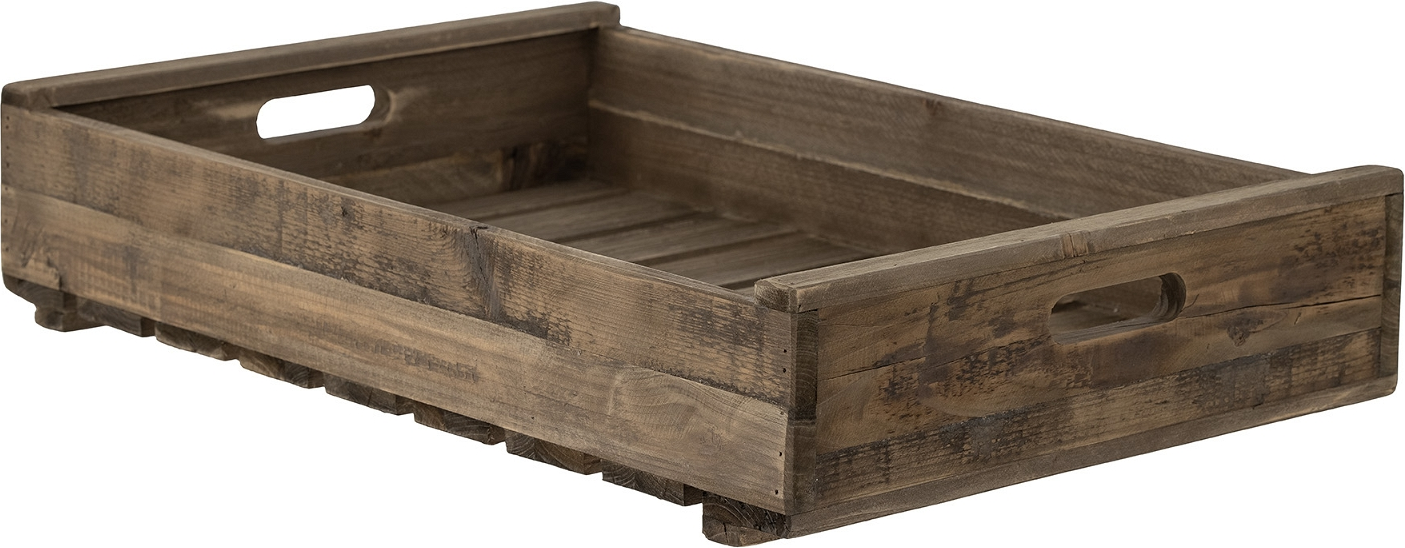 Dekorationsbakke Bloomingville Nandor Fyrretræ 60x40x12 Cm Rustik Kornet Finish
