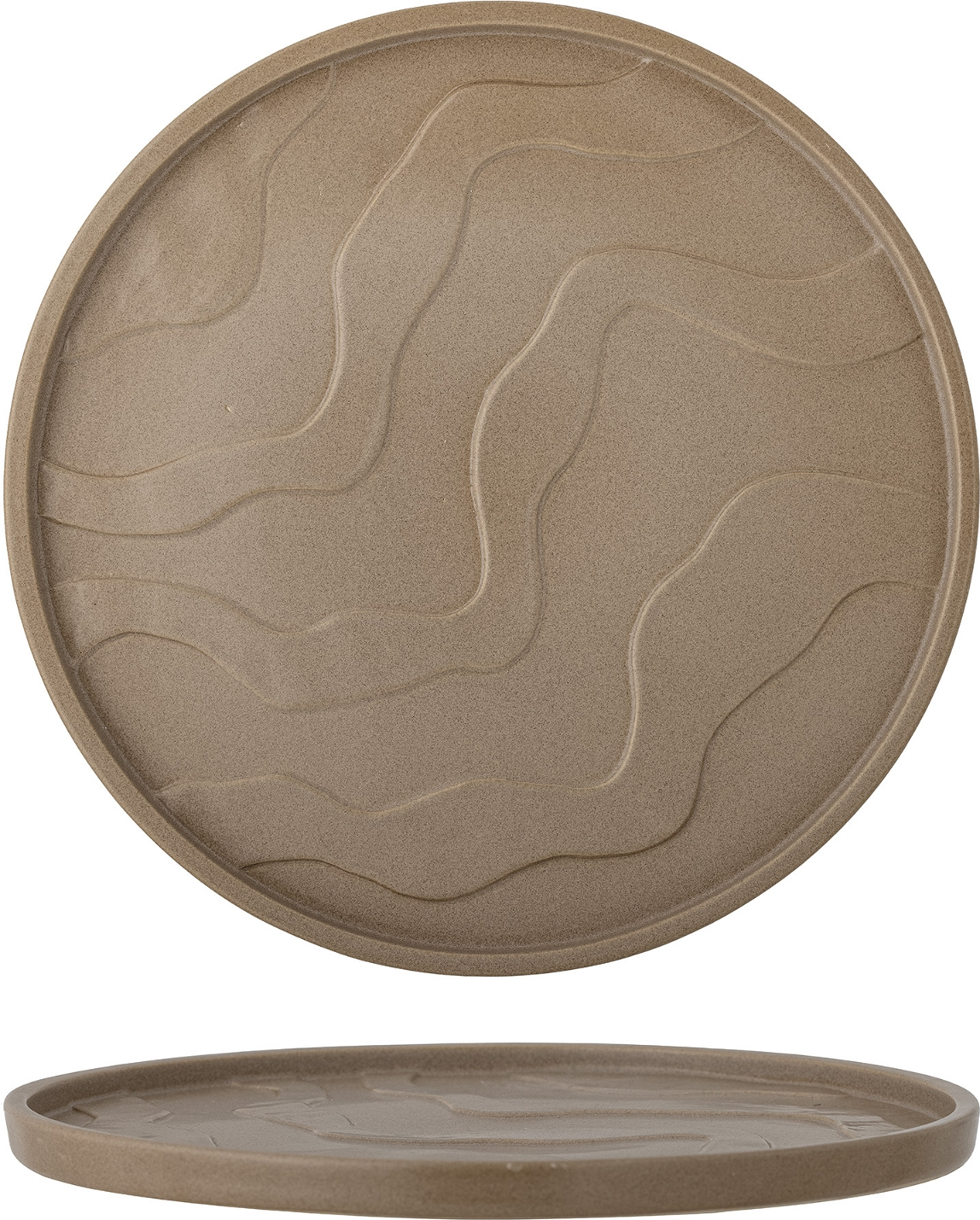 Dekorationsbakke fra Bloomingville Noria - Brun ø32 cm
