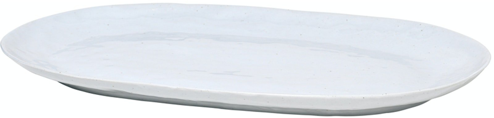 Dekorationsfad Broste Copenhagen Shape Grå Porcelæn 25x40x2   Cm