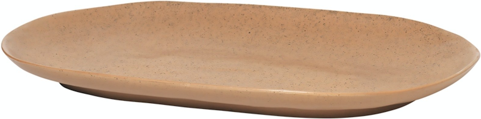 Dekorationsfad Og Serveringsbakke Broste Copenhagen Shape Porcelæn Orange 36   22         Cm