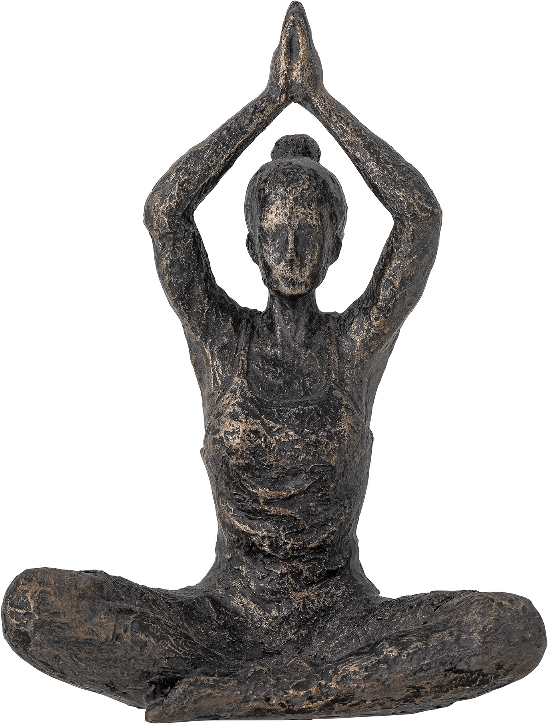 Dekorationsskulptur Bloomingville Miiral Yogaskulptur Resin Messingfinish H17 Cm