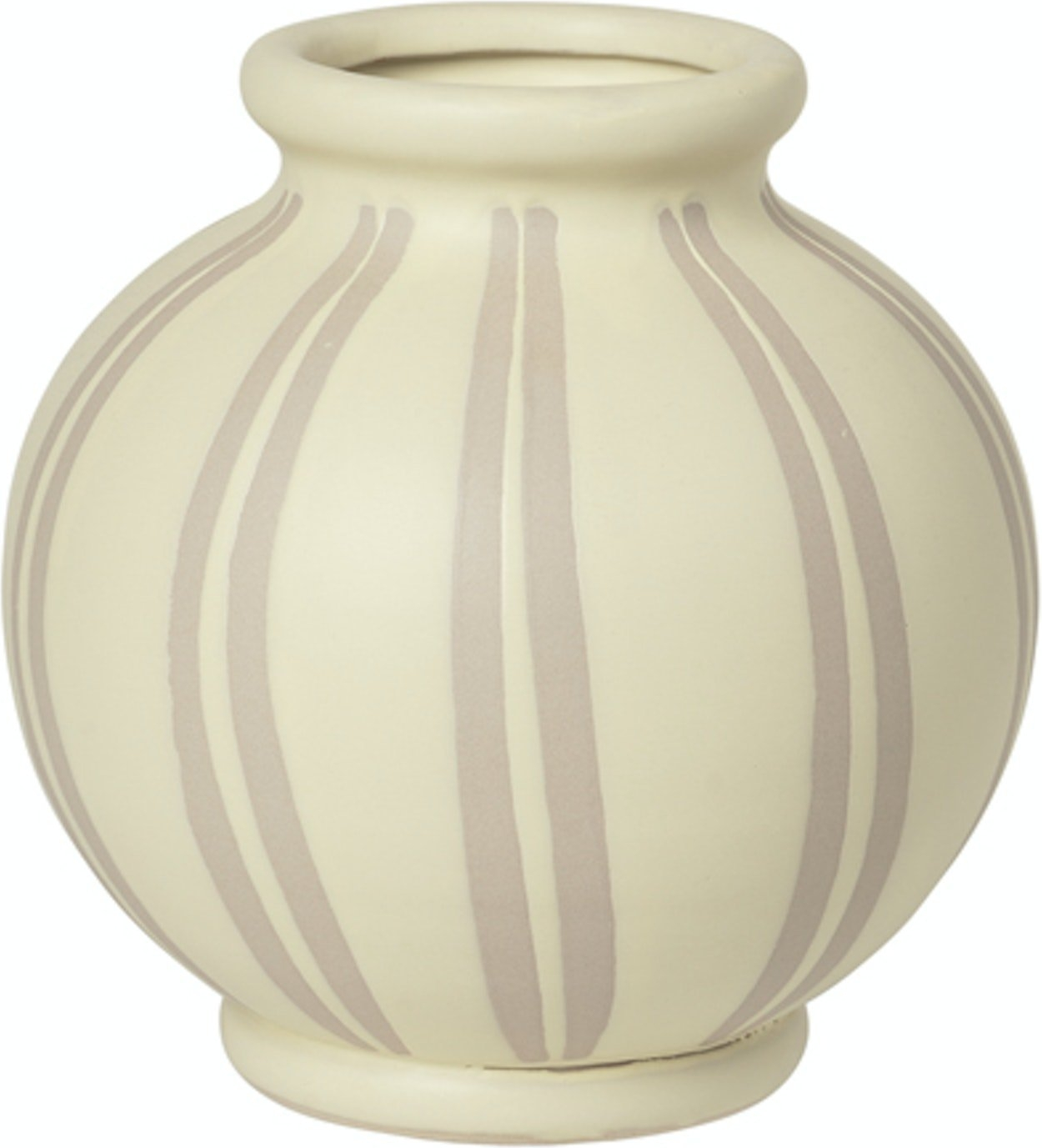 Elegant keramikvase fra Broste Copenhagen – Wilma Sand