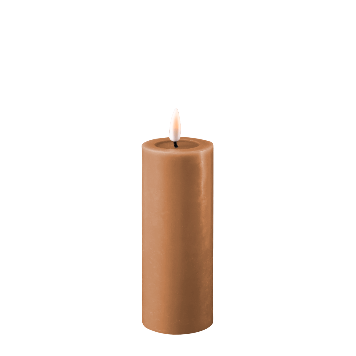 Deluxe Homeart Caramel Led Bloklys 5x12   Cm