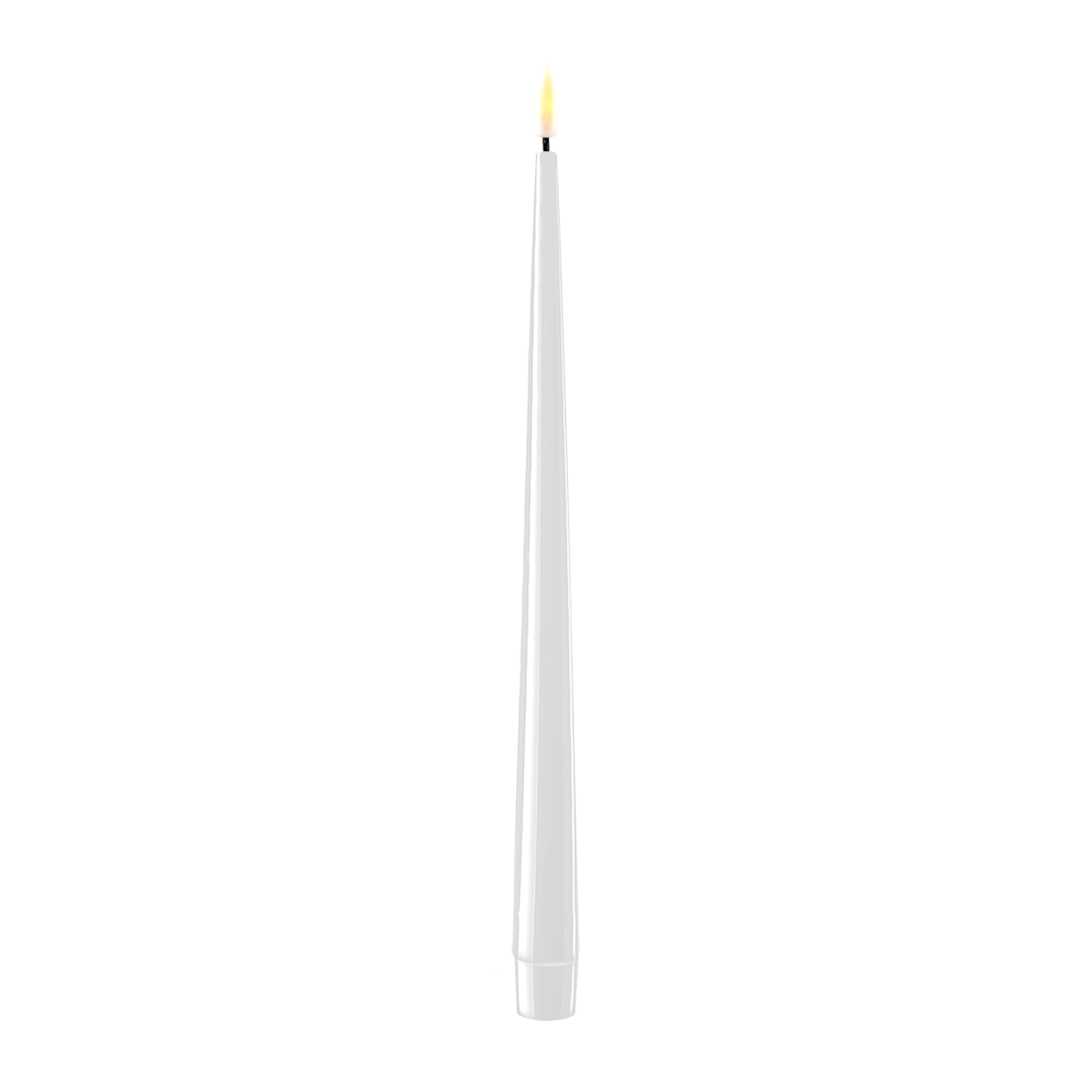 Deluxe Homeart Hvide Led Kertelys   2x28 Cm
