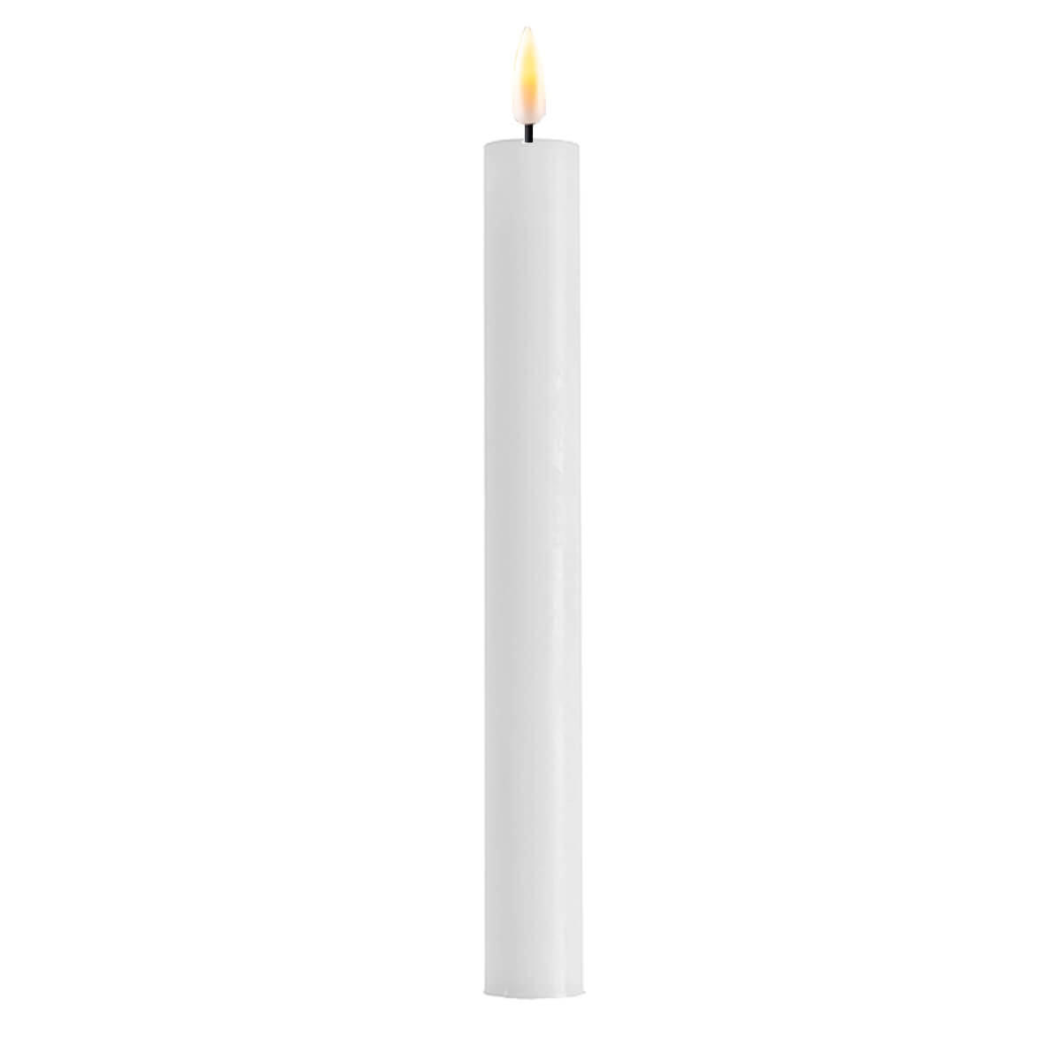 Deluxe Homeart Hvide Led Kronelys 24 Cm   Stk